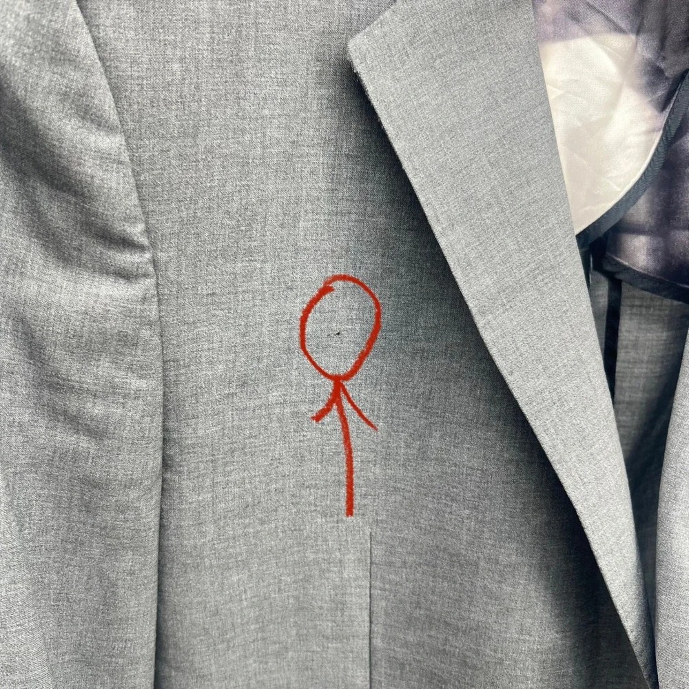 Paul Smith Men's Grey Wool Blazer Sport Coat Size 44R NWOT READ‎ 0799